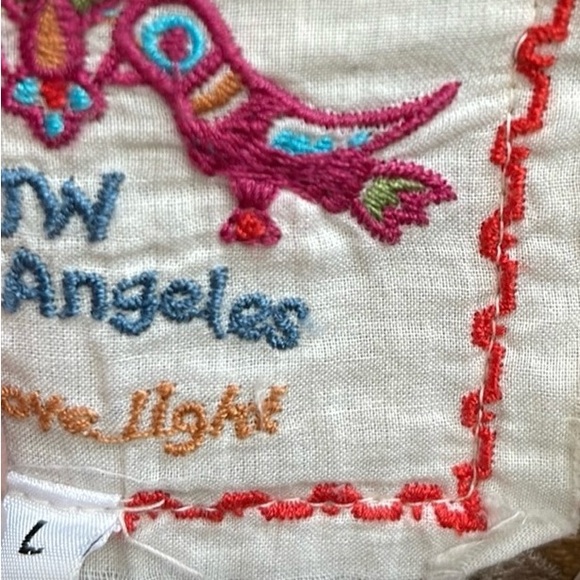 Johnny Was Los Angeles embroidered mustard colored jacket size L/XL - Picture 5 of 5